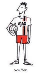 Ajax mand holder bolden i armen - new look